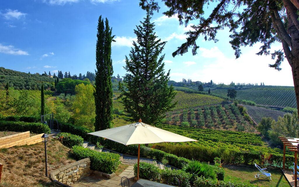 Casa Rossa: Giardino, Vista Panoramica
