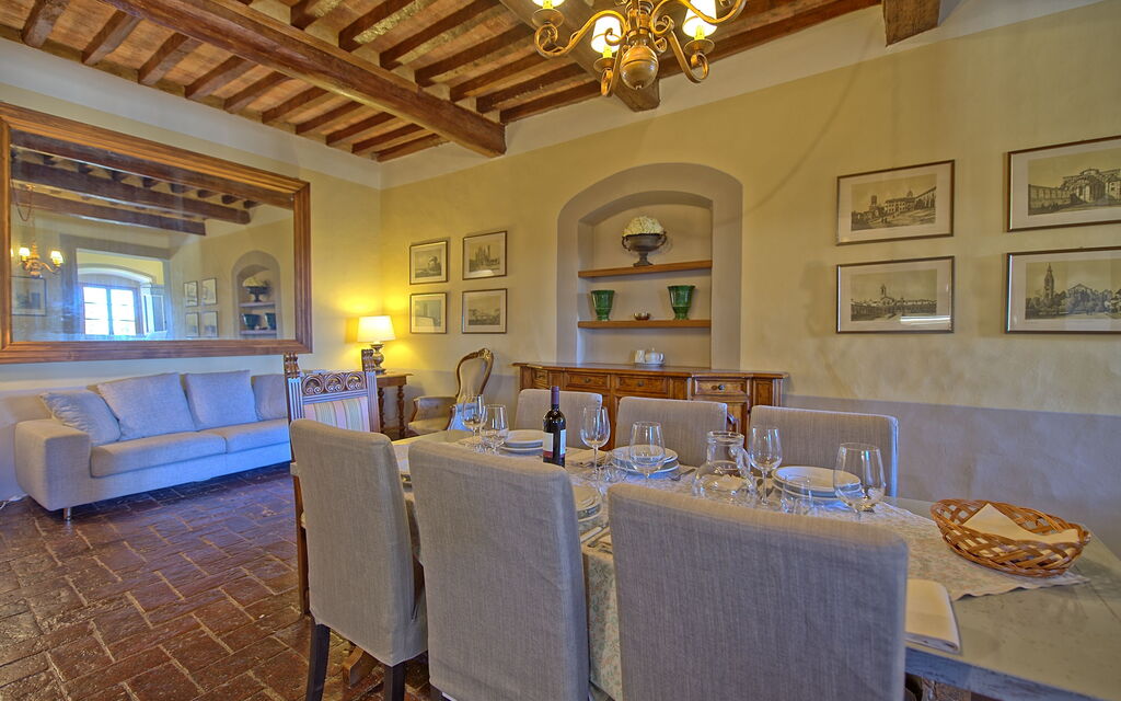 Montegufoni - : Esszimmer, Küche, Wohnzimmer