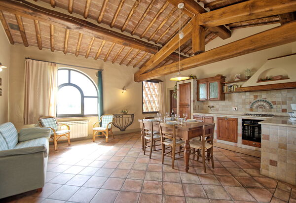 I Glicini: Esszimmer, Küche, Wohnzimmer