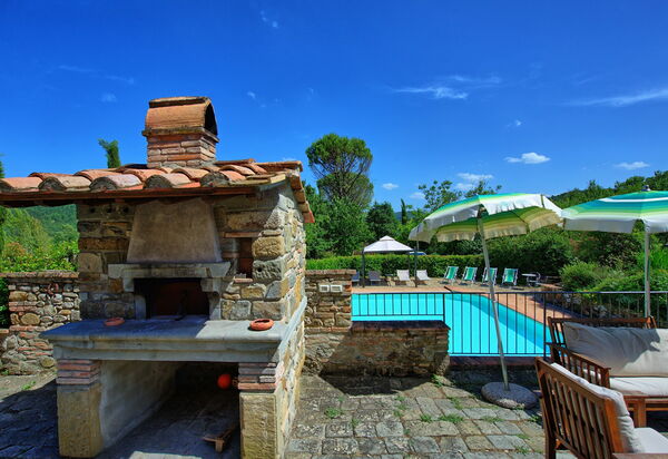 Casa Scopeti: bassin, Jardin