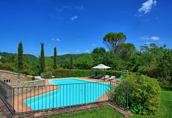 Casa Scopeti: bassin, Jardin