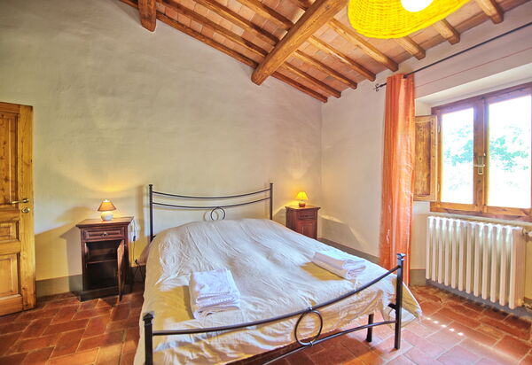 Casa Scopeti: chambre à coucher