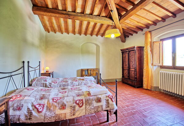 Casa Scopeti: chambre à coucher