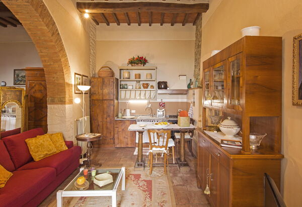 Santo Agostino: Frokostlokale, Køkken, Stue