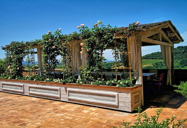 Villa Petrognano: бассейн, Взгляды, Открытый