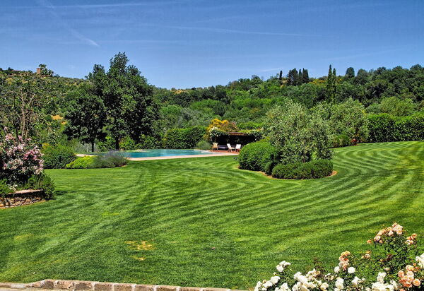 Villa Petrognano: бассейн, Взгляды, Открытый, Сад