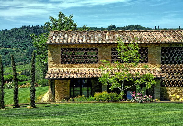 Villa Petrognano: бассейн, Взгляды, Открытый, Сад