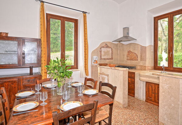 Le Querciolaie: Esszimmer, Küche