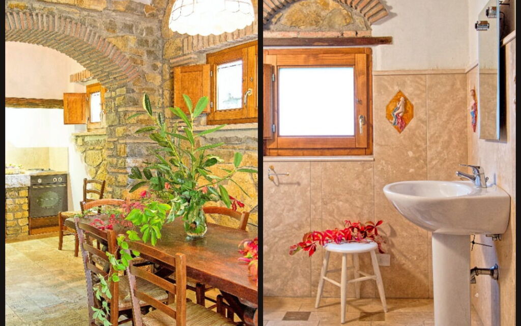Le Querciolaie with Geothermal Pool - : Bathroom, Dining Room, Kitchen, Living Room