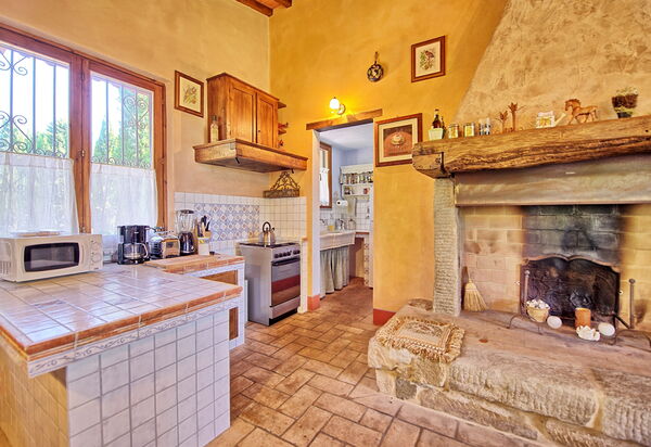 Casa Cipressi: Гостиная, Кухня, Столовая