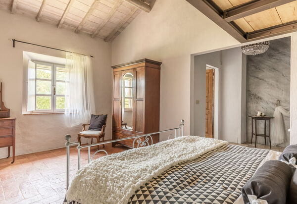 Villa Castiglione: chambre à coucher, Salle de bain