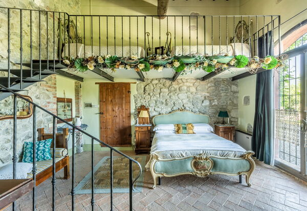 Villa Castiglione: chambre à coucher