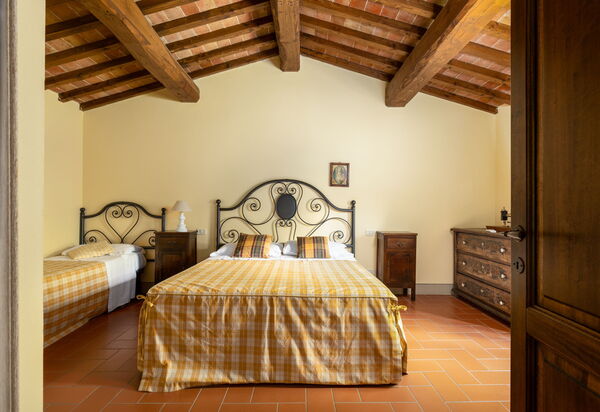 Villa Casentino: Schlafzimmer