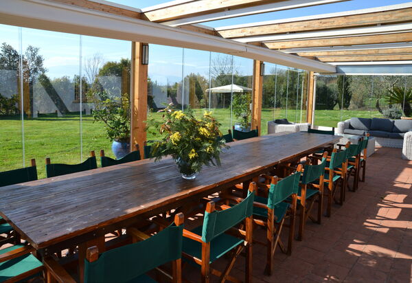 Villa Marginone: Balcony / Terrace / Patio, Dining Room