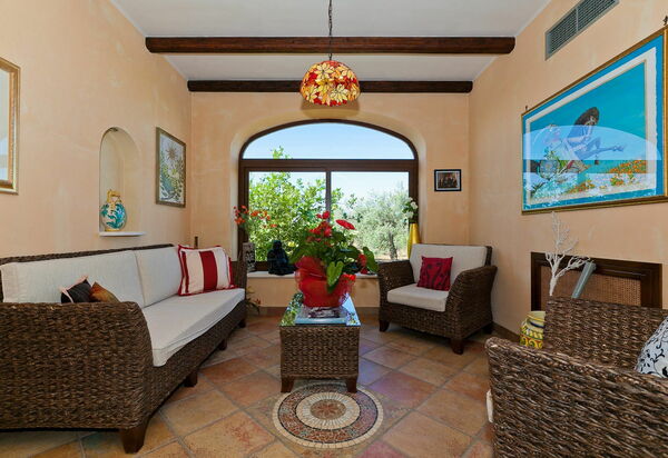 Villa Oasi: Гостиная