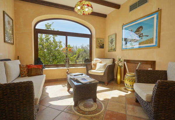 Villa Oasi: Гостиная