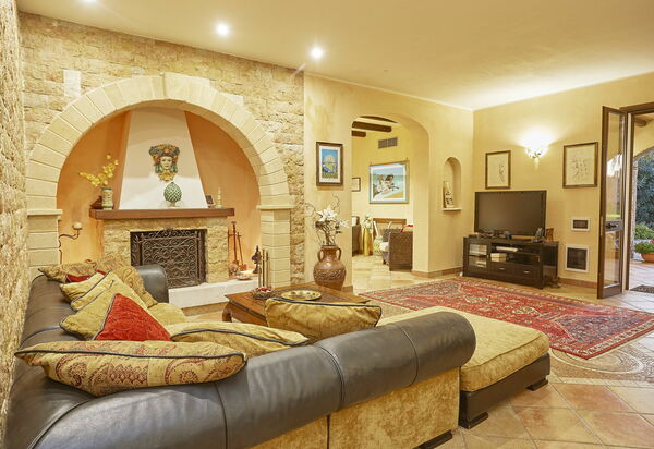 Villa Oasi: Гостиная