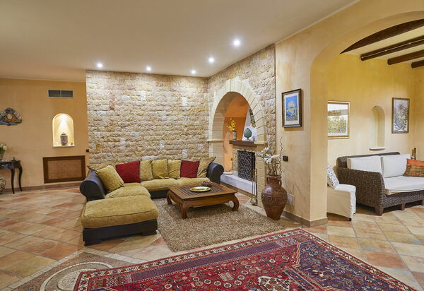 Villa Oasi: Гостиная