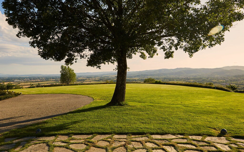 Villa Agazzi: Giardino, Vista Panoramica
