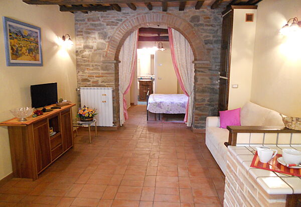 Casa Stefy: Keuken, Woonkamer