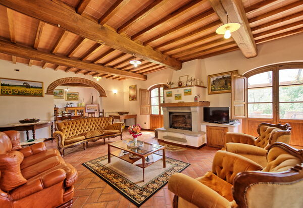 Villa Poggetta: Гостиная