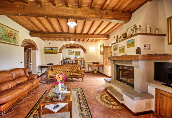 Villa Poggetta: Гостиная