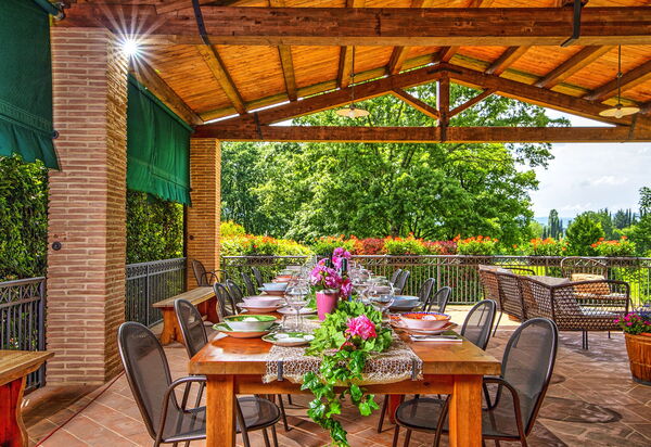 Podere Sant'angelo: Balkon / Terrasse / Patio, Draussen