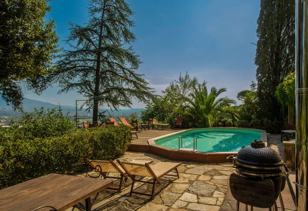 Villa Pedone: bassin, Extérieur, Jardin