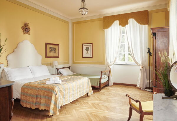 Villa Pedone: chambre à coucher