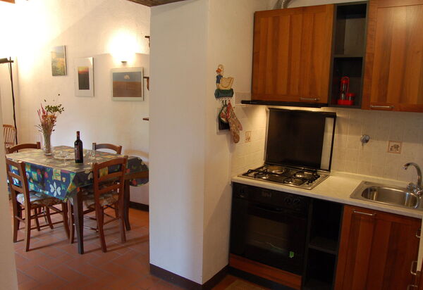 Appartamento Beatrice: Esszimmer, Küche