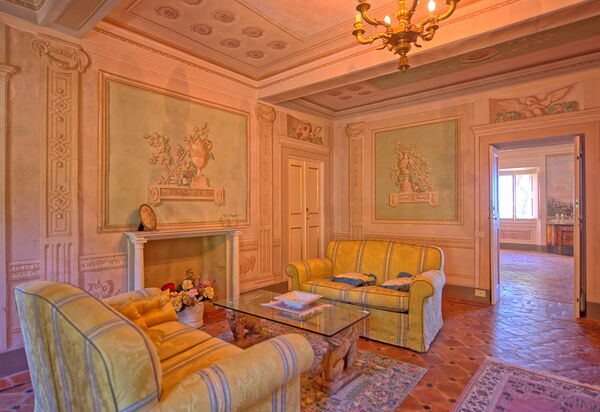 Villa Camaiore: Гостиная