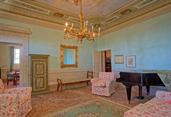 Villa Camaiore: Гостиная