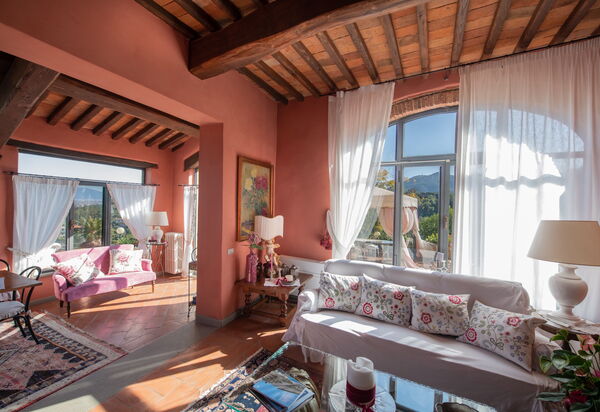 Villa Casalguidi: Гостиная