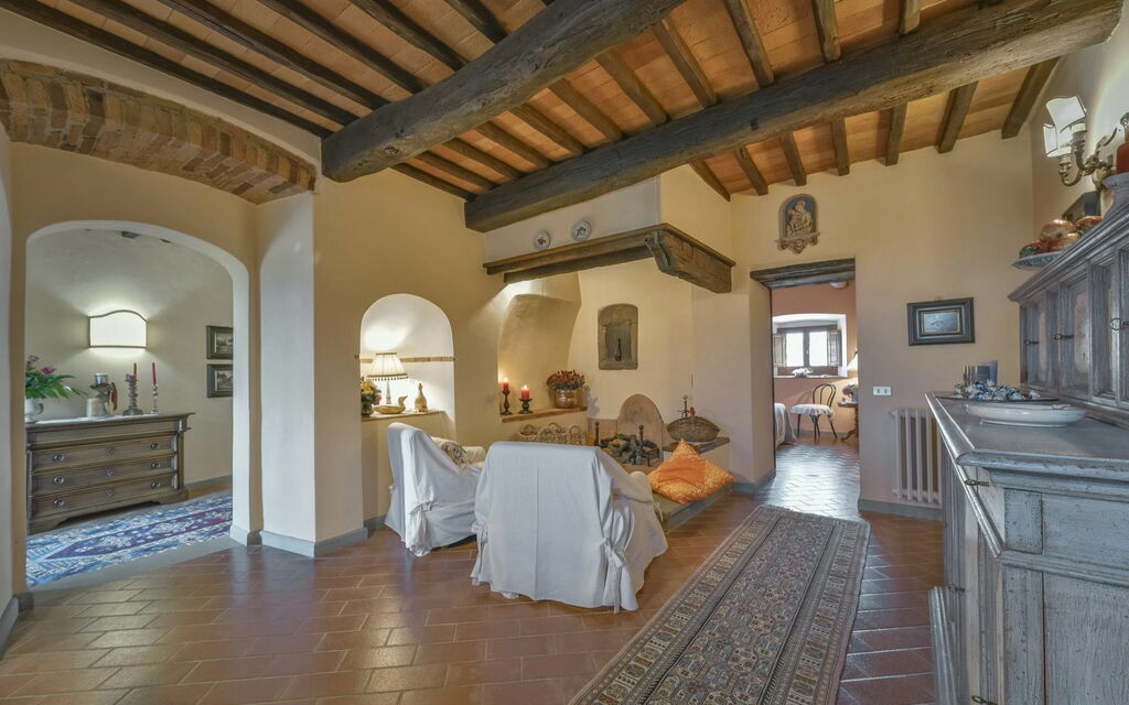 Villa Casalguidi: Køkken, Stue