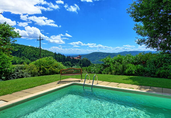Villa Poggiolino: Ansichten, Draussen, Garten, Schwimmbad