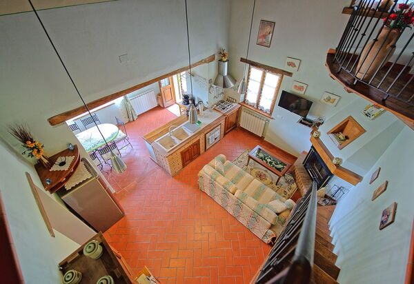 Villa Margherita Due: Esszimmer, Küche, Wohnzimmer