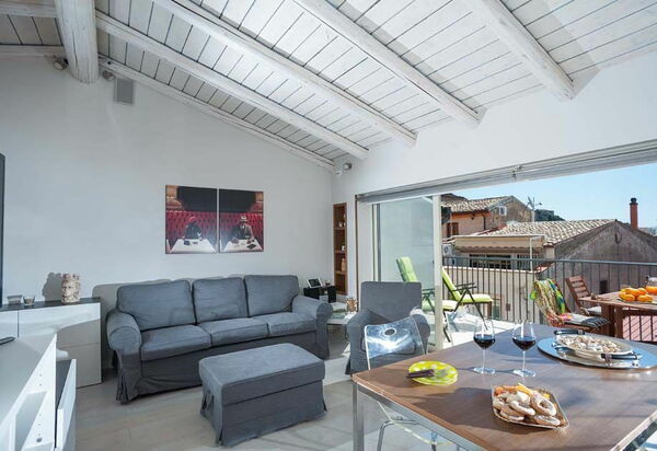 Taormina Suite: Ansichten, Balkon / Terrasse / Patio, Wohnzimmer