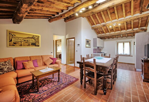 Villa Morandi: Esszimmer, Wohnzimmer