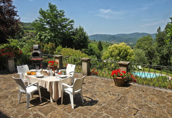 Villa Lucolena: Открытый