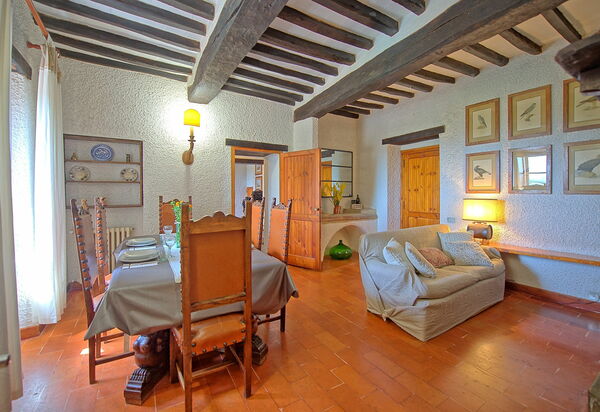 Villa Uccellaia: Esszimmer, Wohnzimmer