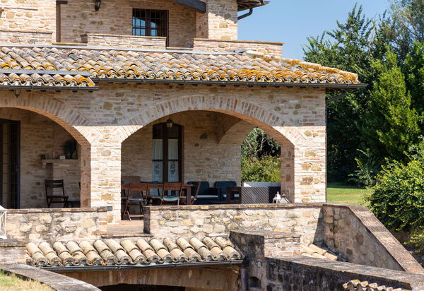 Villa Assisi: Außen, Balkon / Terrasse / Patio, Draussen