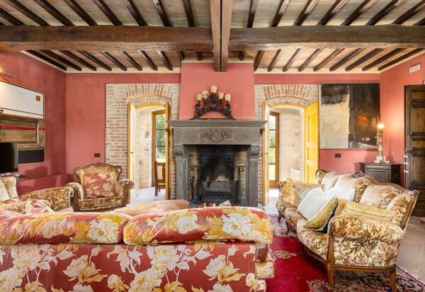 Villa Assisi: Wohnzimmer