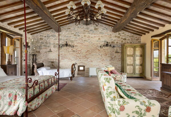 Villa Assisi: Schlafzimmer