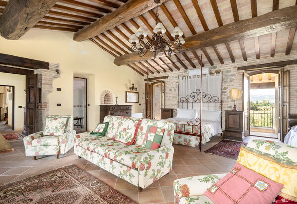 Villa Assisi: Schlafzimmer