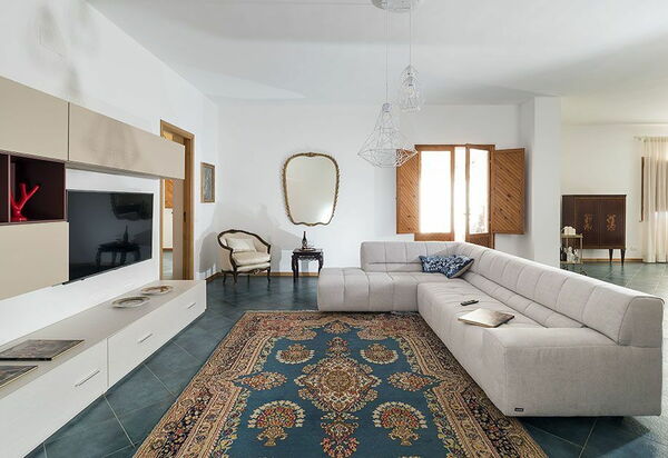 Villa Salinella: Esszimmer, Wohnzimmer