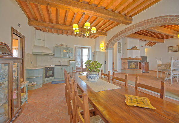 Villa Farneta: Frokostlokale, Køkken