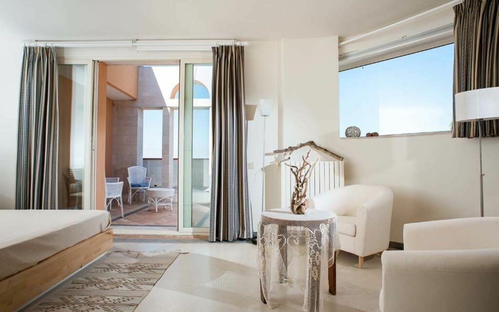 Villa Vendicari: chambre à coucher