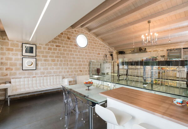 Villa Luna: Küche, Wohnzimmer