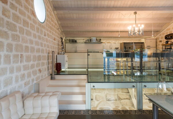 Villa Luna: Küche, Wohnzimmer