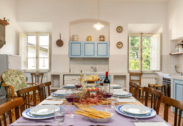 Villa Cangeli: Esszimmer, Küche